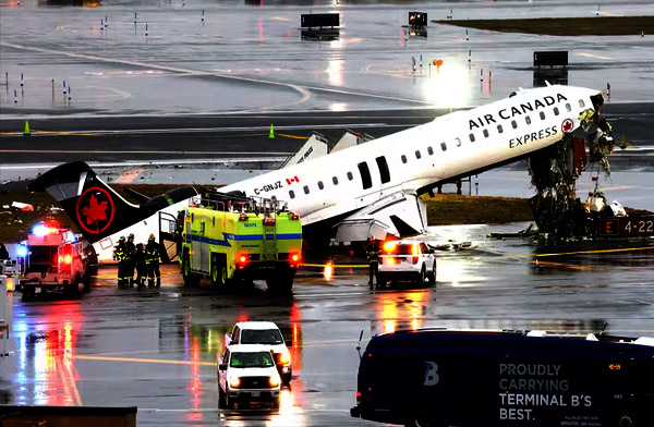 CRJ-900 kazasında 41 kişi hastaneye kaldırıldı