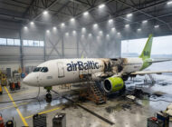 airBaltic uçağında bakım yapılırken yangın çıktı
