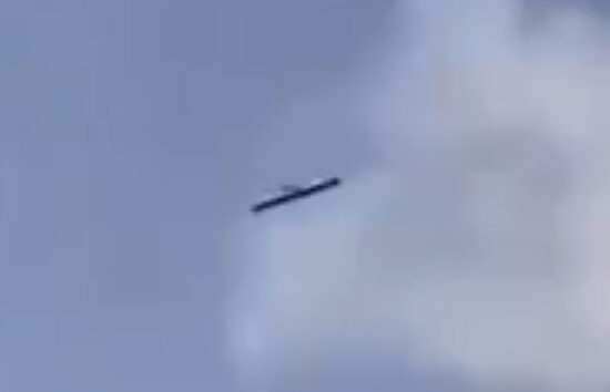 Tomahawk füzesi gemiden görüntülendi