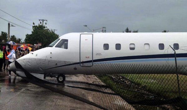 ERJ-145 Haiti inişinde pistten çıktı