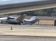 King Air uçağı Karakaş inişinde kaza yaptı