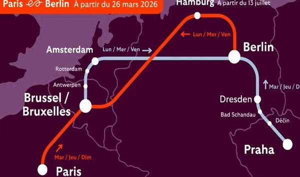 Paris, Brüksel ve Berlin gece treniyle birbirine bağlandı