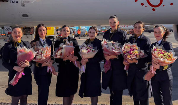 Pegasus Havayolları 8 Mart’a özel uçuş yaptı