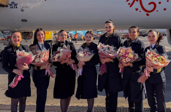 Pegasus Havayolları 8 Mart’a özel uçuş yaptı