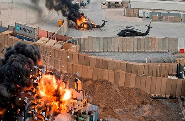 Bağdat Havalimanı’nda ABD’nin UH-60’ı vuruldu