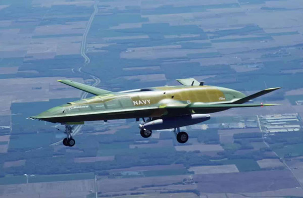 MQ-25A Stingray uçağının ilk uçuş görüntüleri