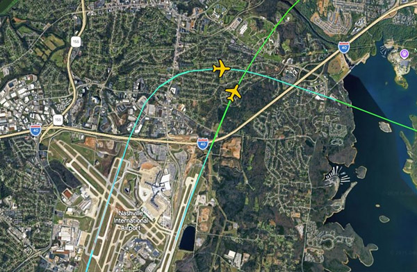 Nashville Havalimanı’nda facia ucuz atlatıldı