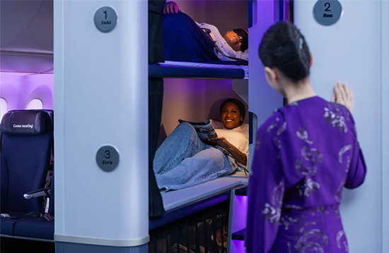 Air New Zeland ekonomi sınıfına yatak koyuyor