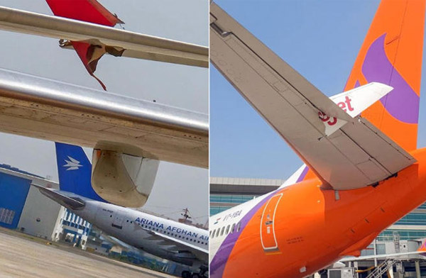 Delhi Havalimanı’nda iki B737 çarpıştı