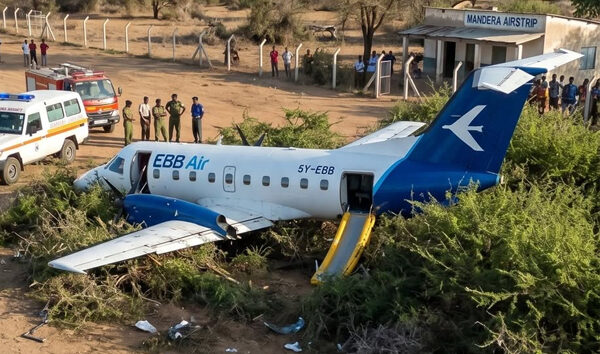 Embraer EMB-120RT tipi uçak inişte pistten çıktı
