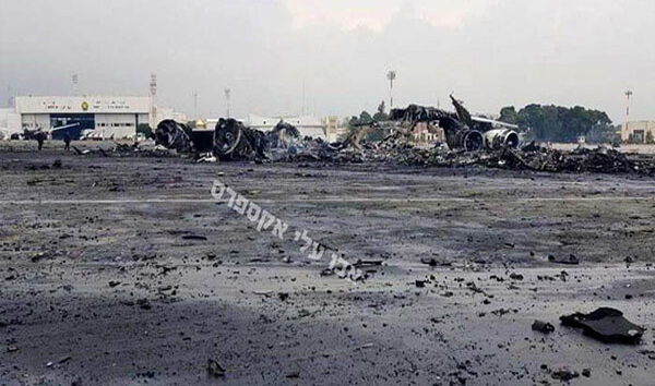 Mehrabad Havalimanı’nda çok sayıda uçak hasar gördü