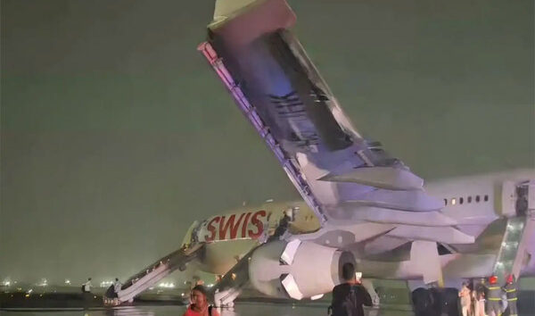 Swiss Havayolu’na ait A330 uçağının motoru kalkışta alev aldı