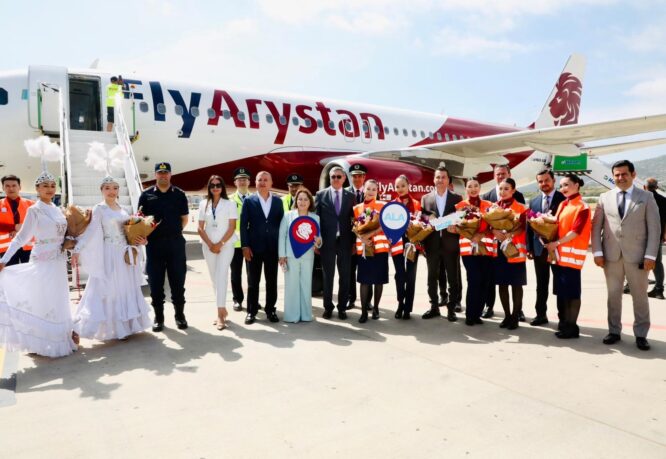Gazipaşa-Alanya’dan Almatı ve Astana’ya uçuşları başladı
