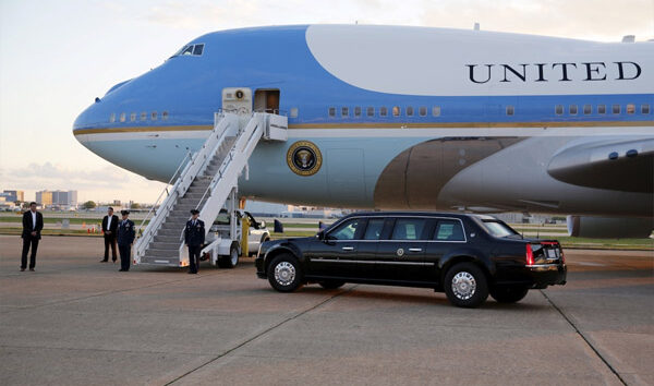 Air Force One uçağında dikkat çeken Çin tedbirleri