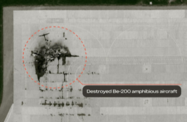 Ukrayna Krasnodar’da BE-200’ü yerde vurdu