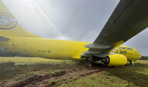 GOL Linhas Aéreas’ın B737 uçağı inişte pistte çıktı