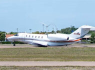 Cessna Citation X’in inişte ana iniş takımı çöktü