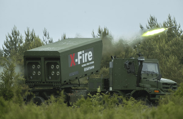 Fransa X-Fire roket atar sistemini test etti