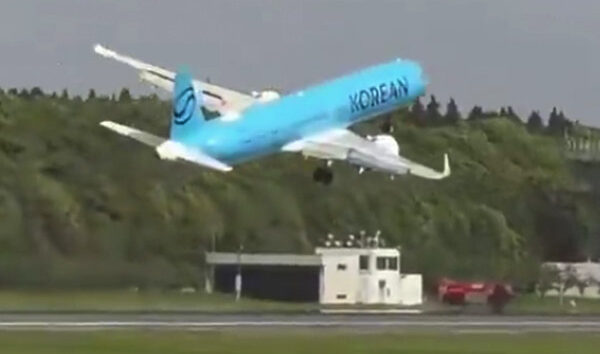 Korean Air’in A321neo uçağı Narita’ya zor indi