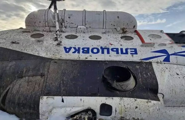 Rusya Komi’de Mİ-8 inişte kaza yaptı