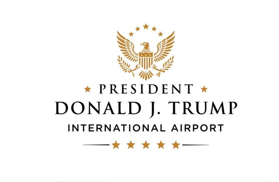Trump’ın adının verildiği havalimanın yeni logosu