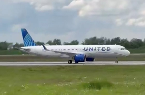 United Airlines’ın A321XLR uçağı Almanya’da görüntülendi
