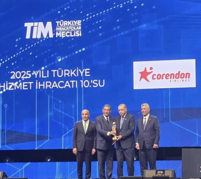 Corendon TİM’in ihracat şampiyonları arasında