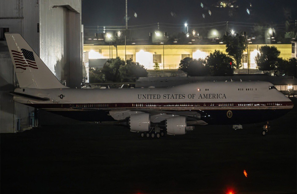 ABD’nin geçici “Air Force One”ı görüntülendi