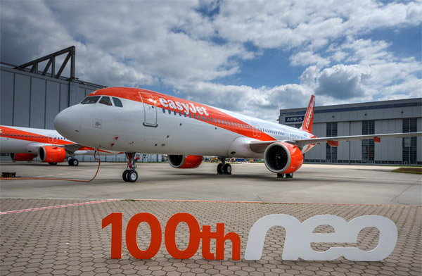 Easyjet filosuna 100’ncü A320neo katıldı