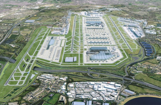 Heathrow Havalimanı üçüncü pistine büyük destek