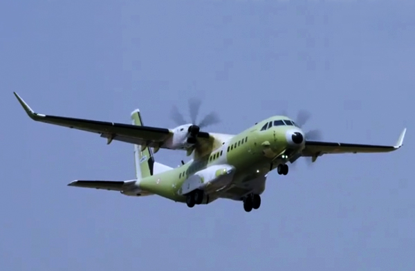 Hindistan’da üretimi yapılan C295 ilk kez uçtu