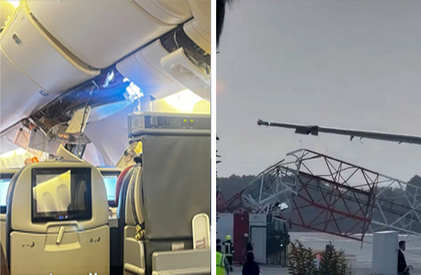THY uçağı Antalya’da anten direğine çarptı