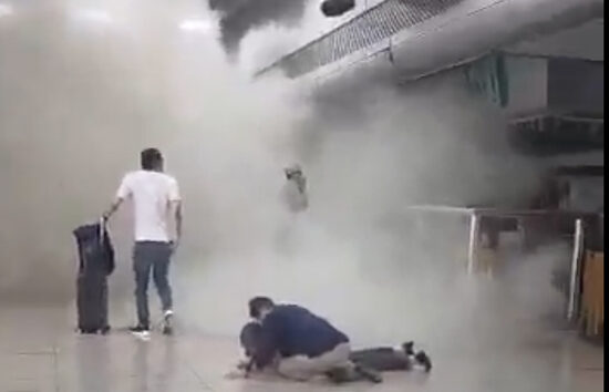 Karas Havalimanı’na deprem böyle görüntülendi