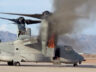 ABD Deniz Piyadeleri’sinin Osprey helikopterinin motoru yandı
