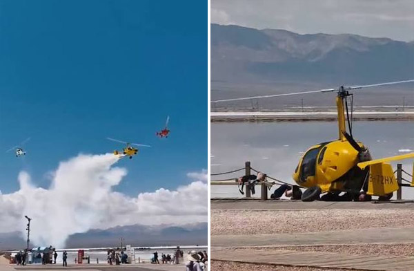 Çin’de Harbin XLI tipi gyroplane düştü