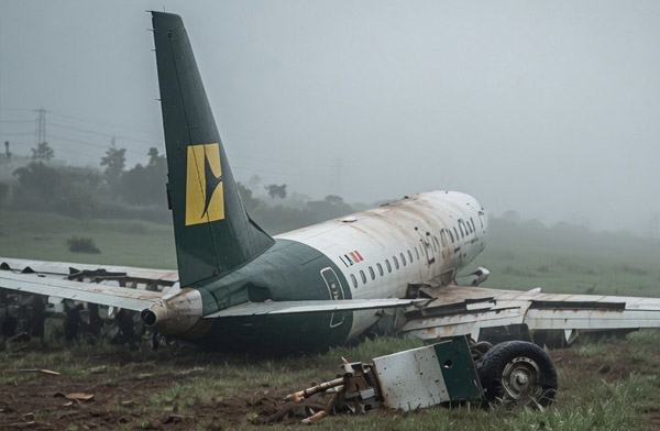 Enugu Air’in E170 uçağı inişte pistten çıktı