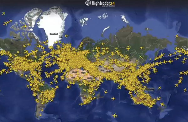 Flightradar24, günlük uçuş takip rekoru kırdı