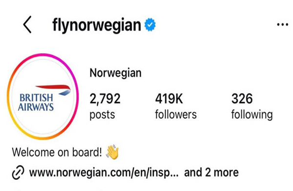Norwegian iddiayı kaybetti logoyu değiştirdi