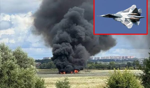 Moskova’da Su-57 düştü