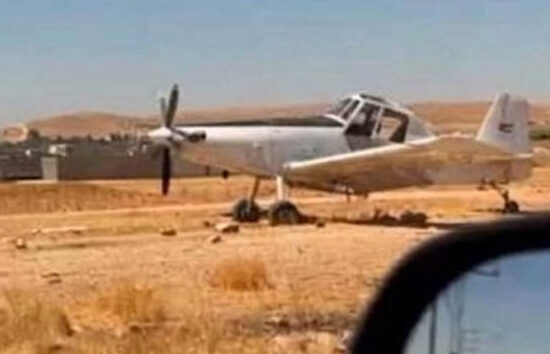 Ürdün’de AT-802İ tipi uçak tarlaya acil indi