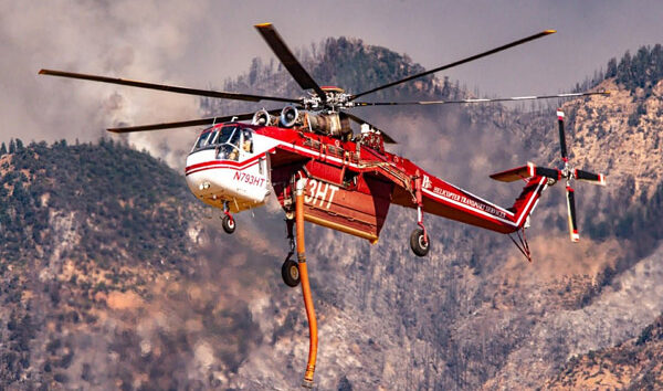 ABD Utah’ta S-64 tipi helikoter düştü