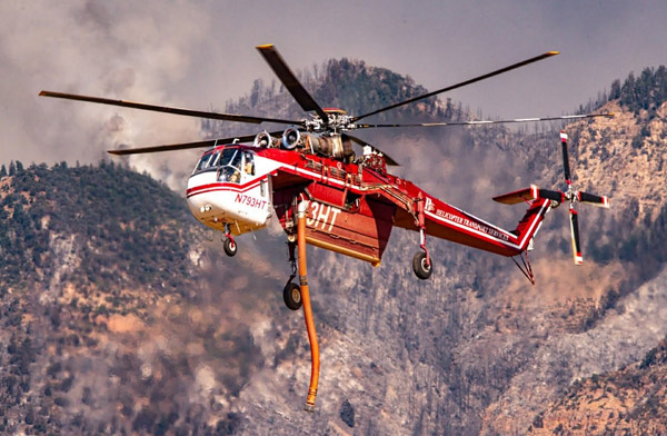 ABD Utah’ta S-64 tipi helikoter düştü