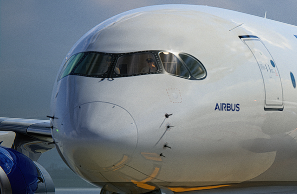 Airbus A350F uçağının boyama işlemlerini tamamladı