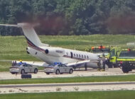 Cessna 700 Akron’da burun üstü indi