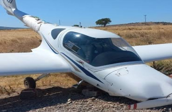 Ayjet’in DA-20 uçağı Hezarfen’de kaza yaptı