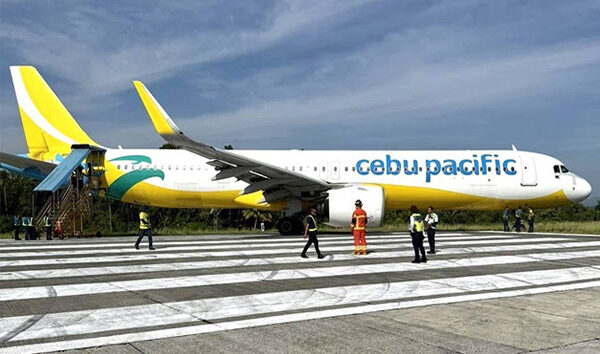 Cebu Pacific’in A321’i  Filipinler’de pistten çıktı