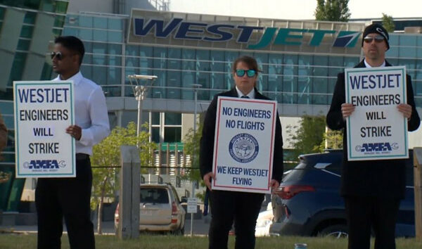  WestJet bünyesindeki grev 600 uçuşu iptal etti