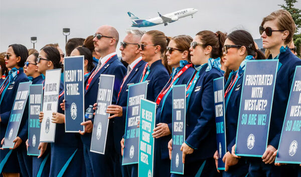 WestJet’te kabin grevi 300 uçuşu iltal ettirdi