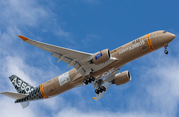 A350F gökyüzünde 4 saat 10 dakika kaldı