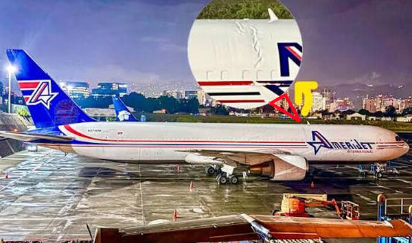 B767-300F sert indi gövdesinde kırılma meydana geldi